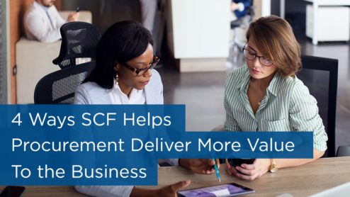 Cash flow improvements in the supply chain